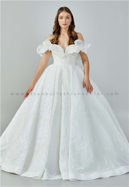 WHITE HOUSE BRIDALSleeveless Maxi Sequin Regular Ecru Wedding Dress Who7276/2kre