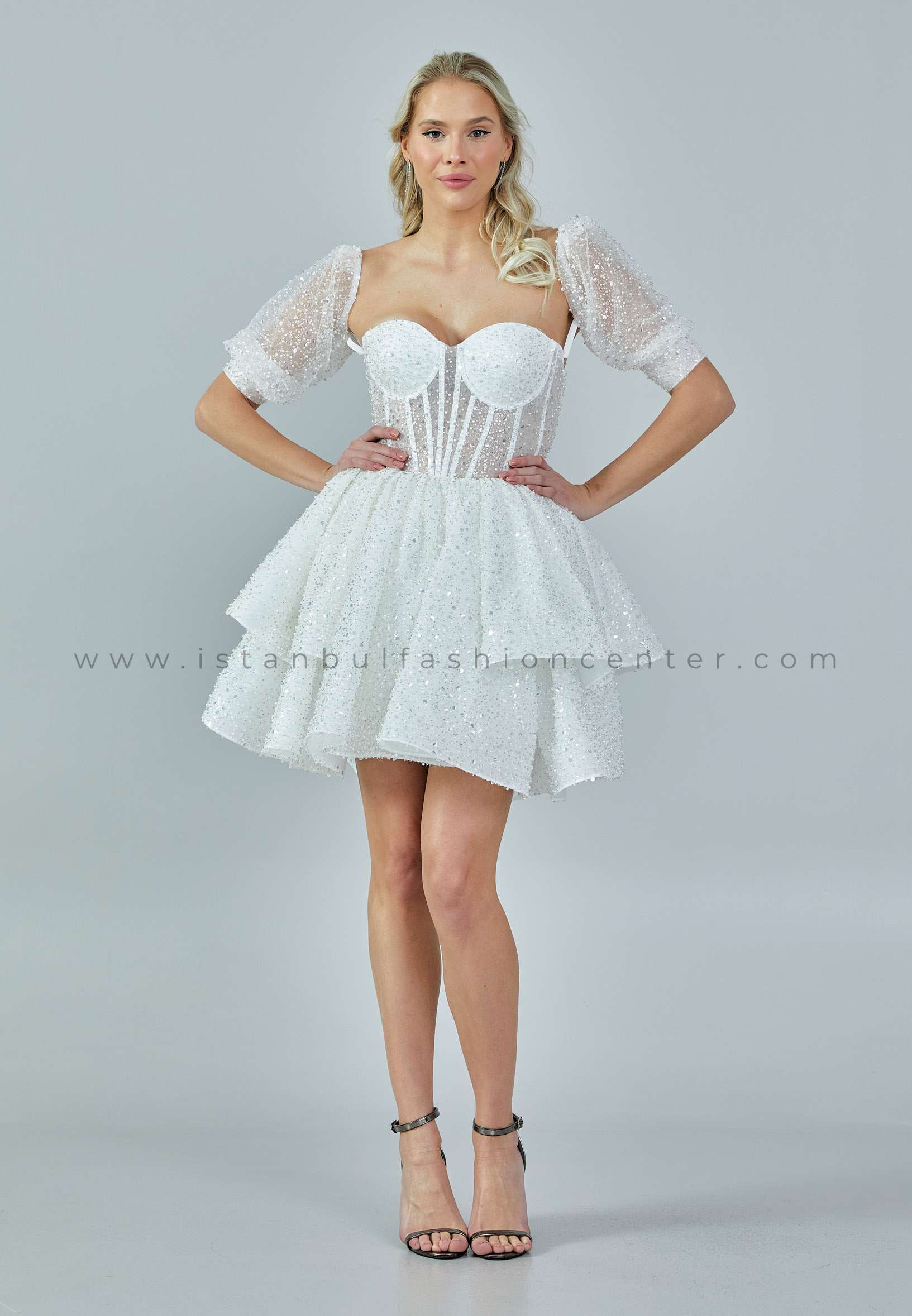 Short White Puffy Wedding Dresses