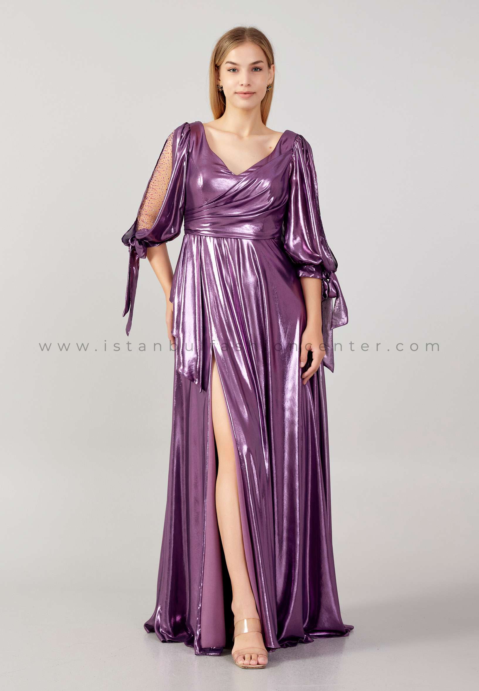 purple wedding guest dress