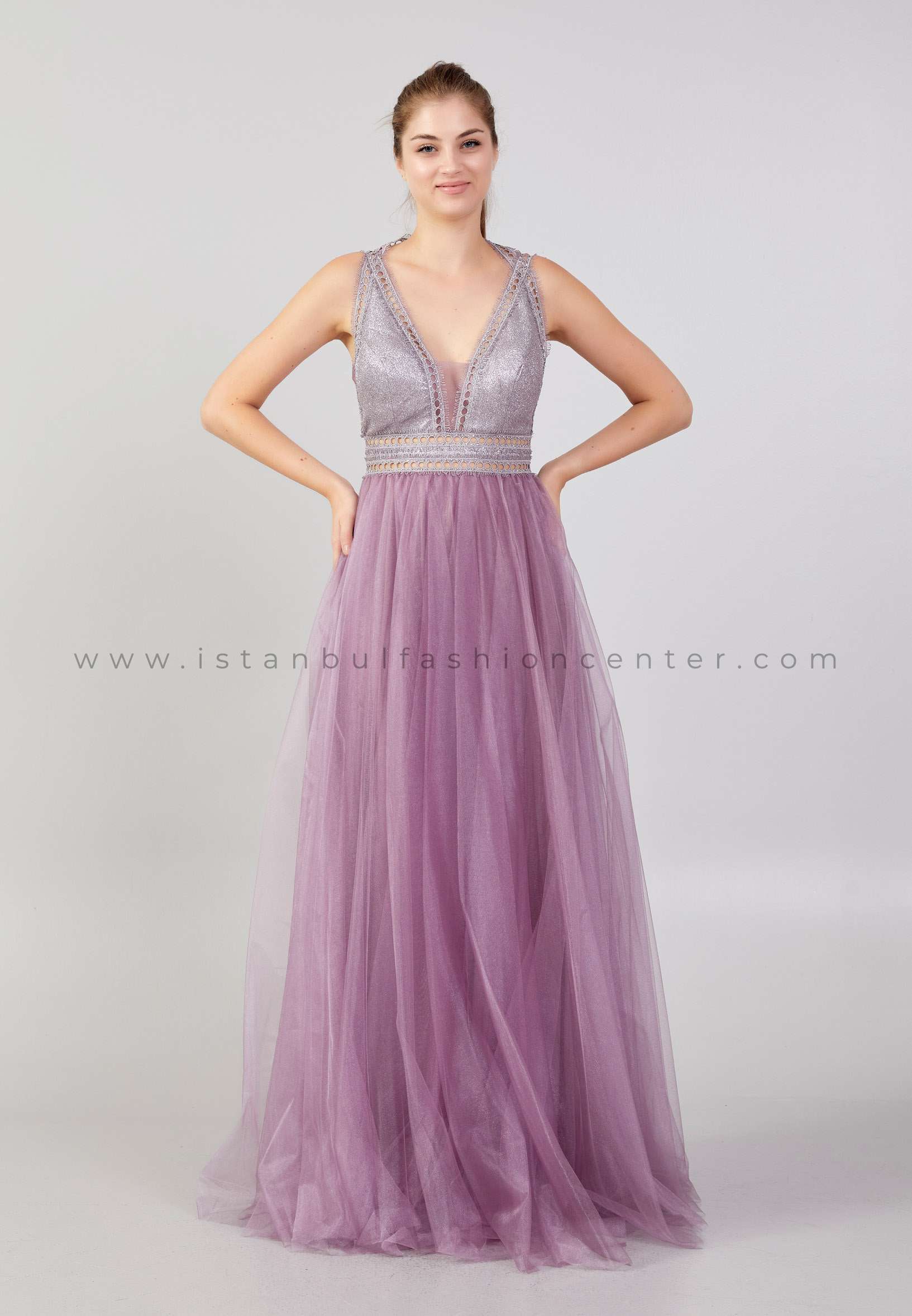 ALCHERA Без рукавов Макси Тюль А-образный вырез Стандартный размер Фиолетовый Свадебное Платье Alcy0204men