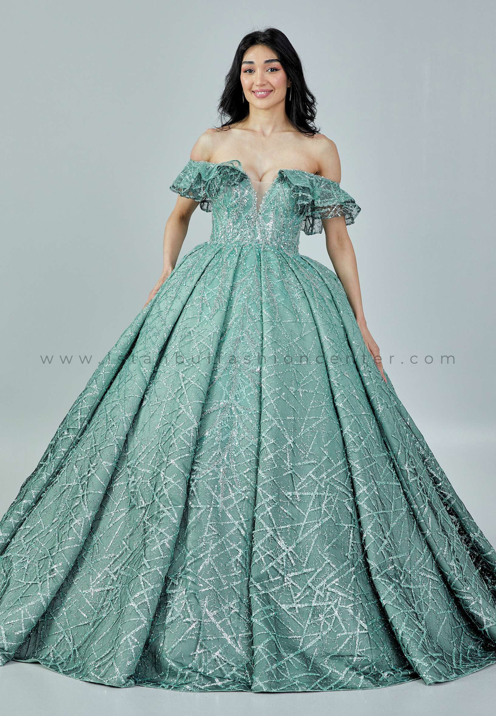Green engagement dress sales