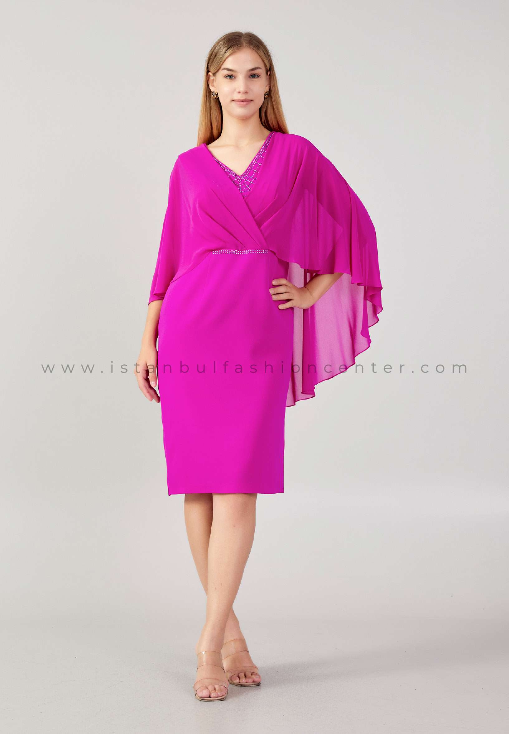 Fuchsia Wrap Dress | Jenerique | SilkFred US