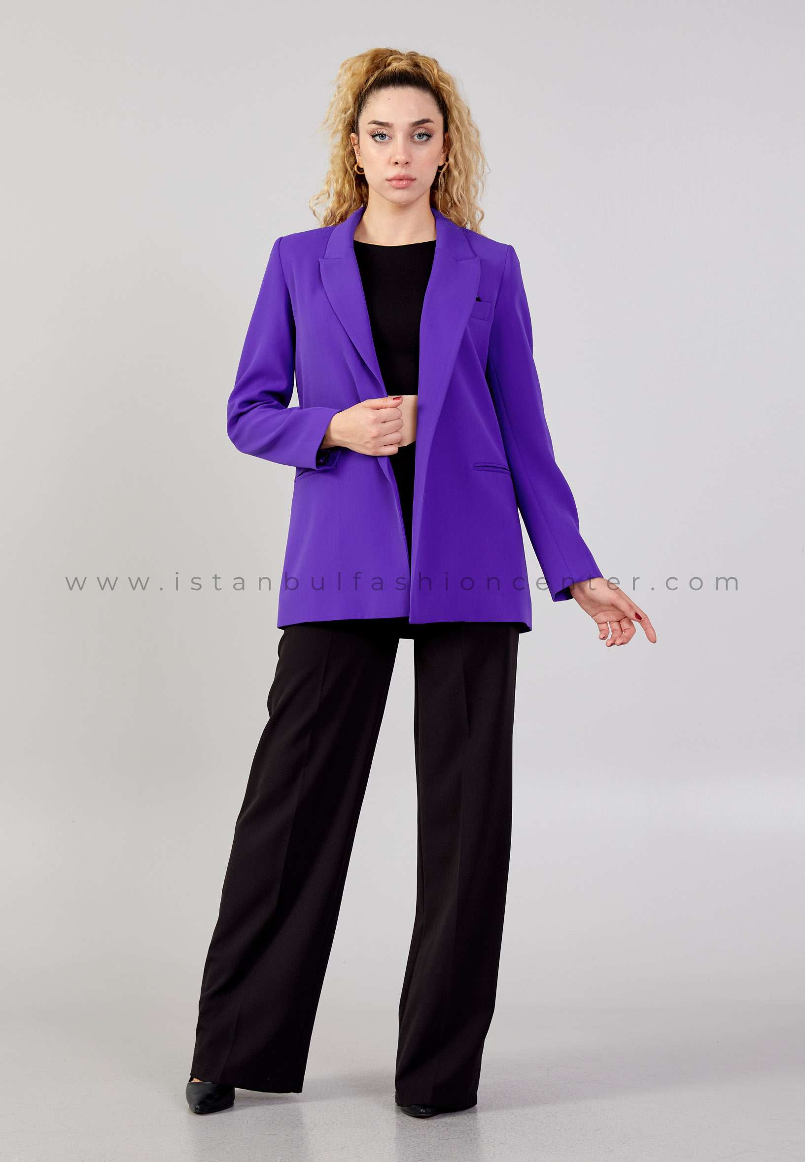 Formal Wear Ladies Purple Denim Jacket