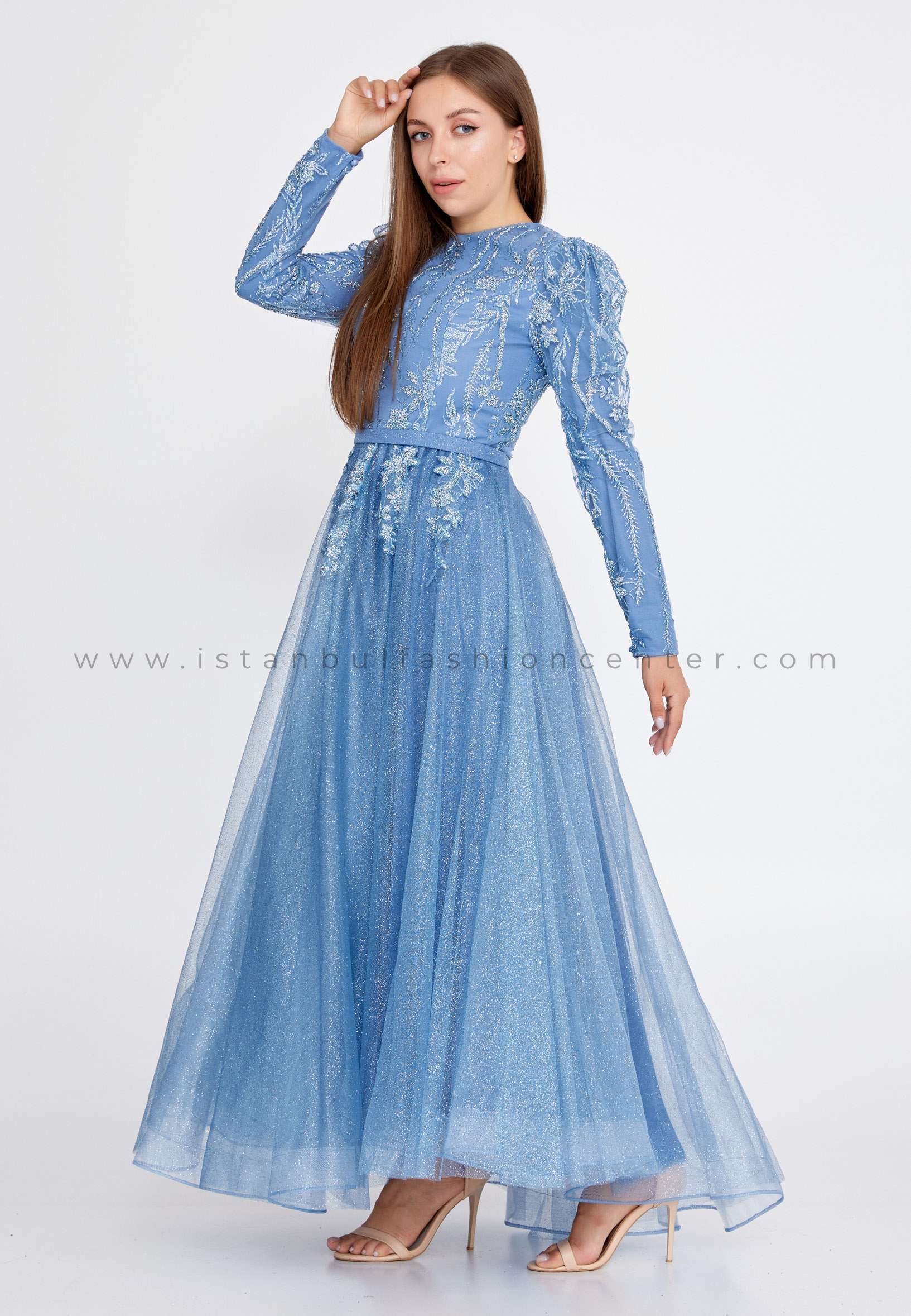 Long sleeve cheap midi prom dress