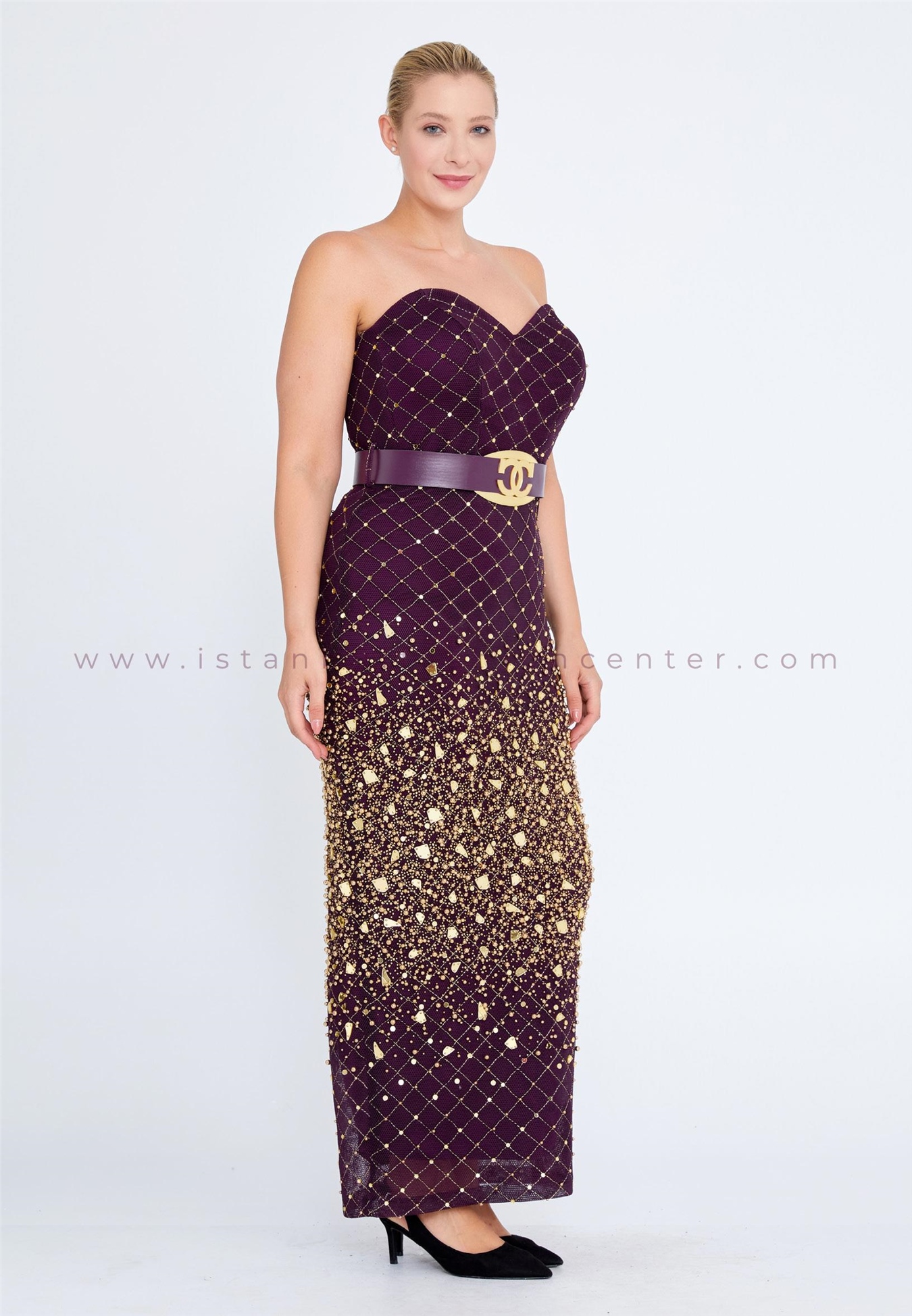 Purple and silver store plus size dresses