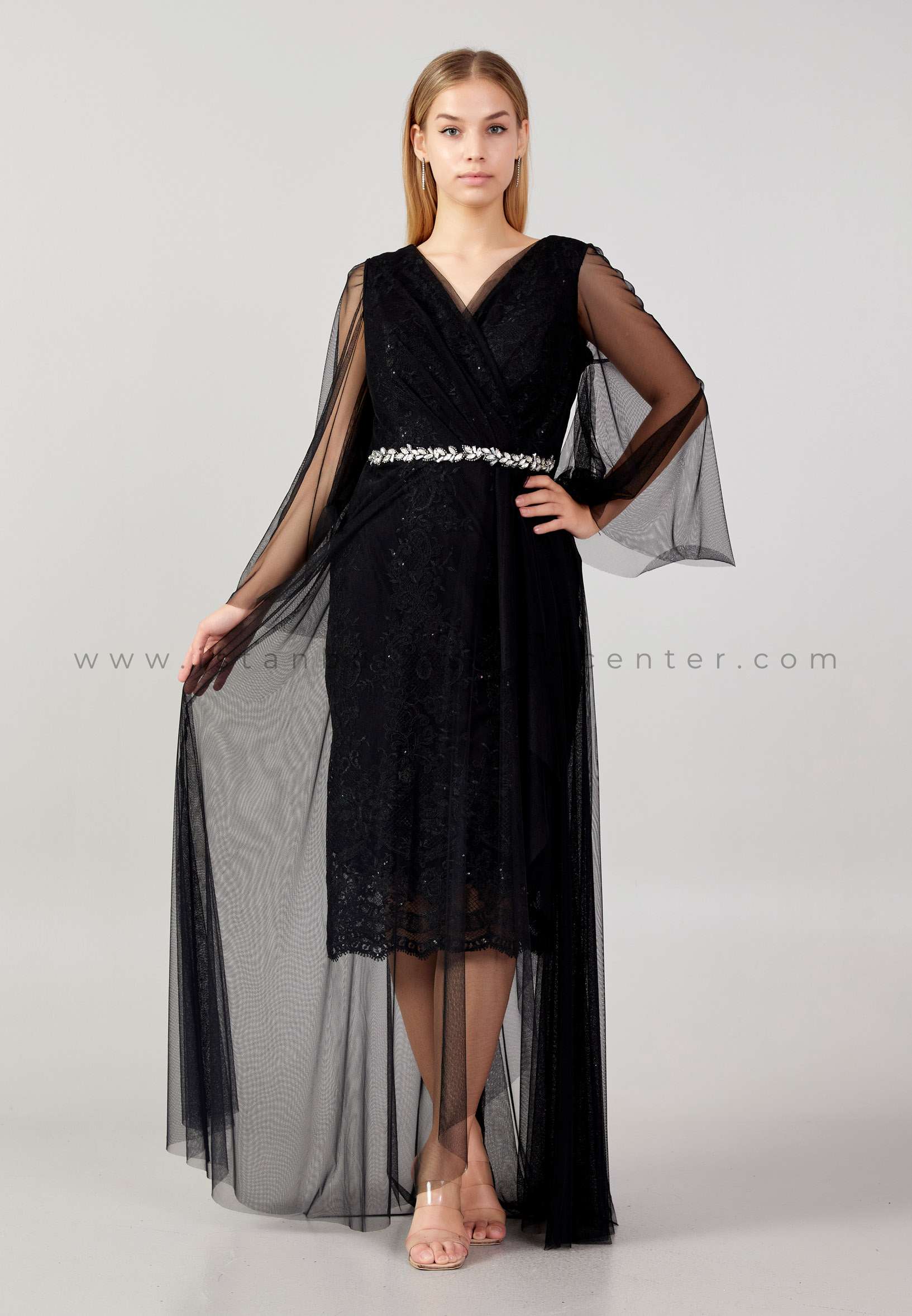 After six tulle column gown cheap