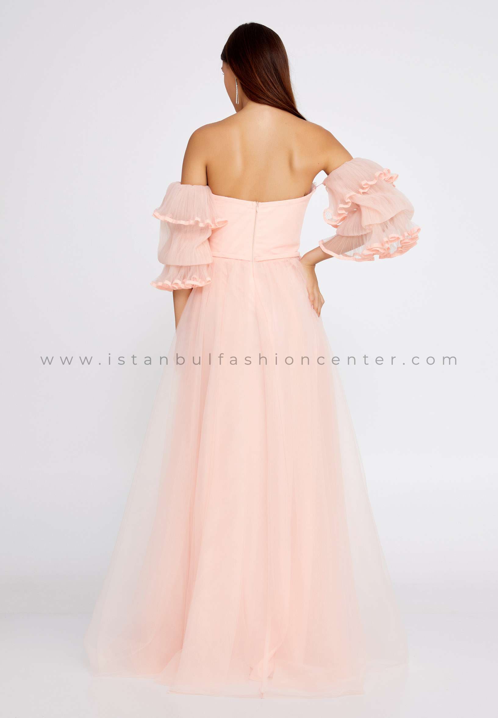 HALLMARK Off Shoulder Midi Tulle A - Line Regular Pink Prom Dress