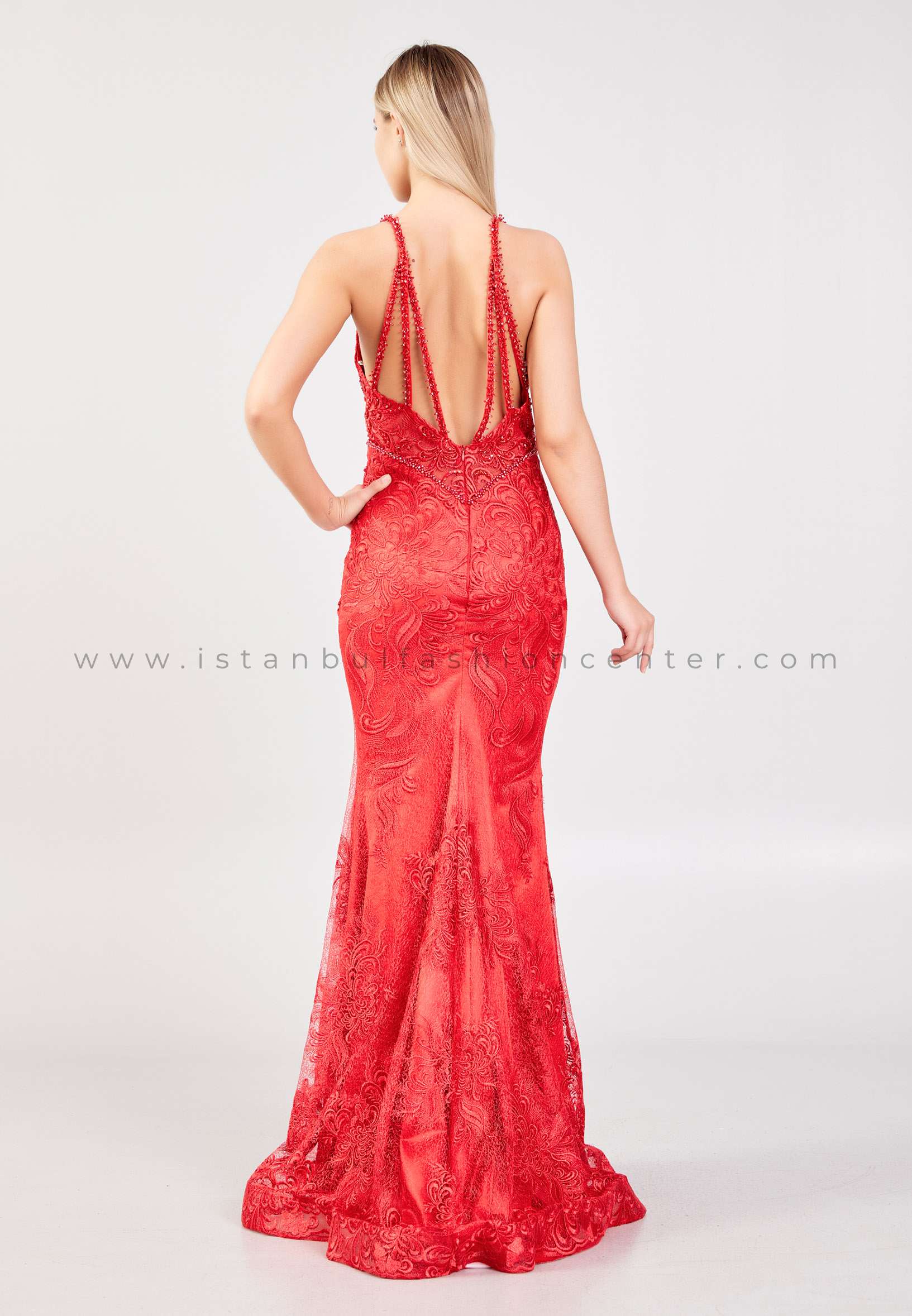 Red lace wedding guest on sale dress