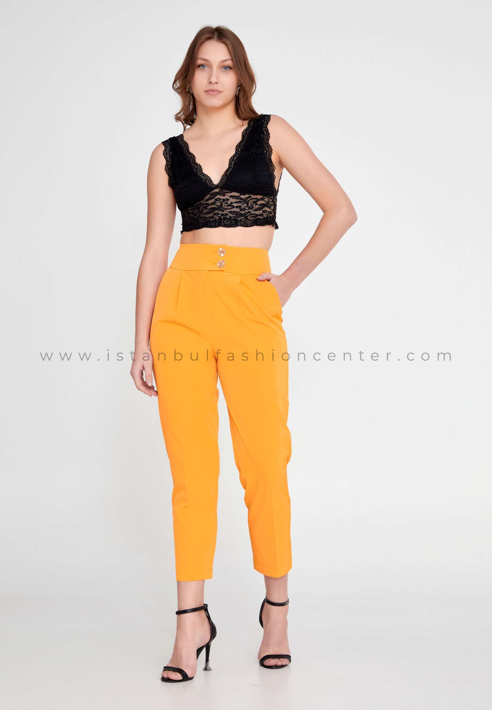KAMEYA Culotte Regular Orange Pants Kmy23y20218trn