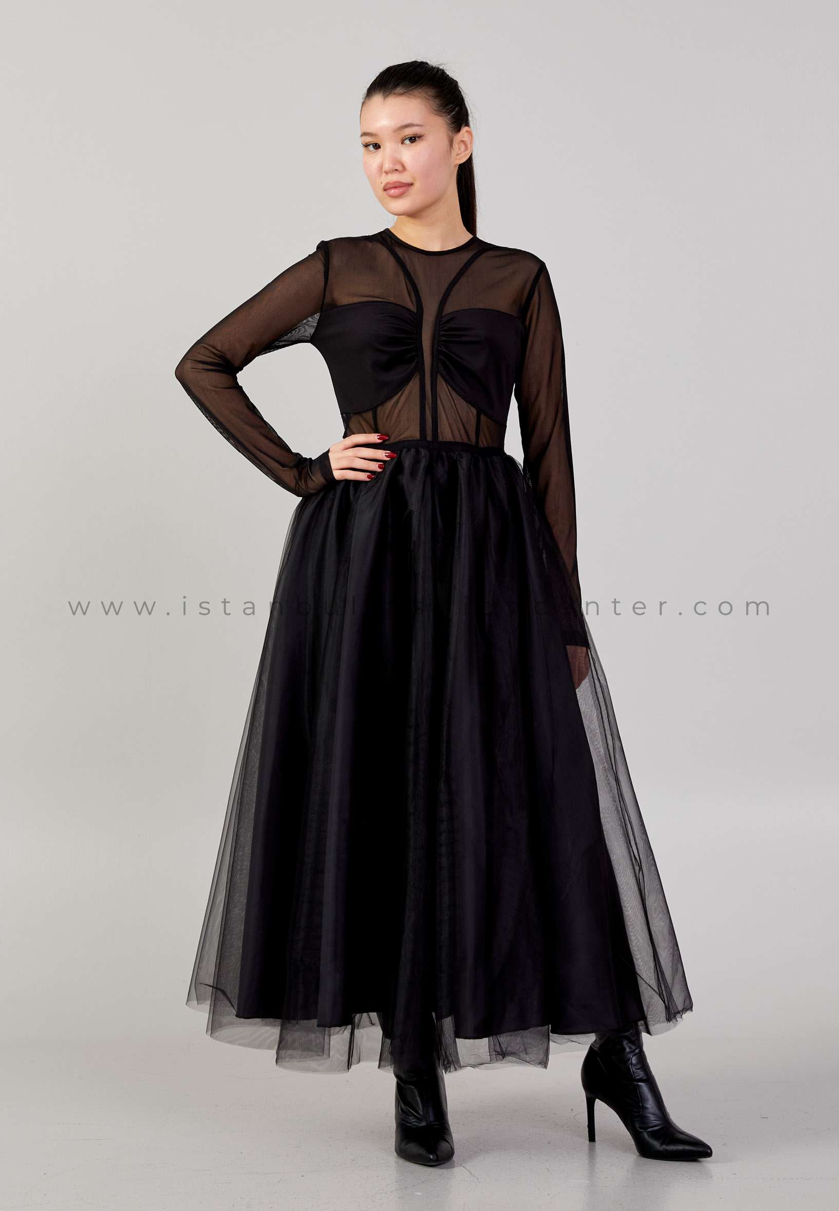Tulle top casual dress