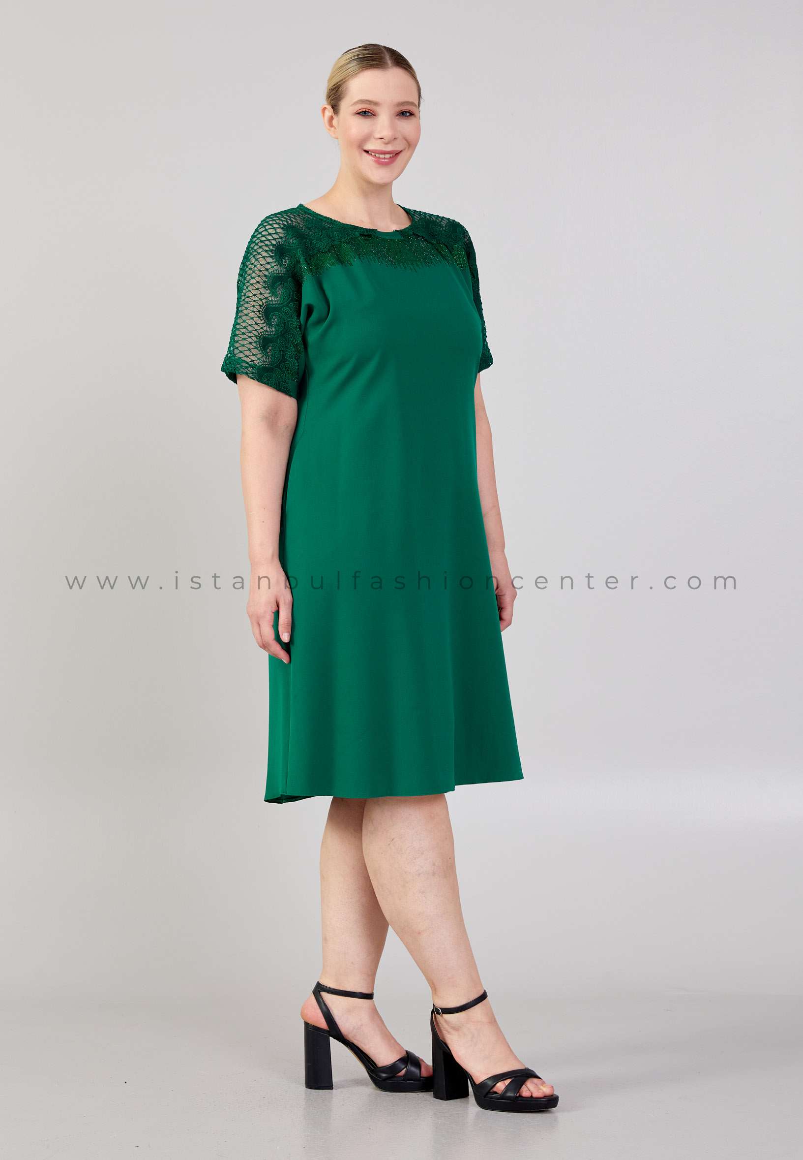 emerald green casual dress