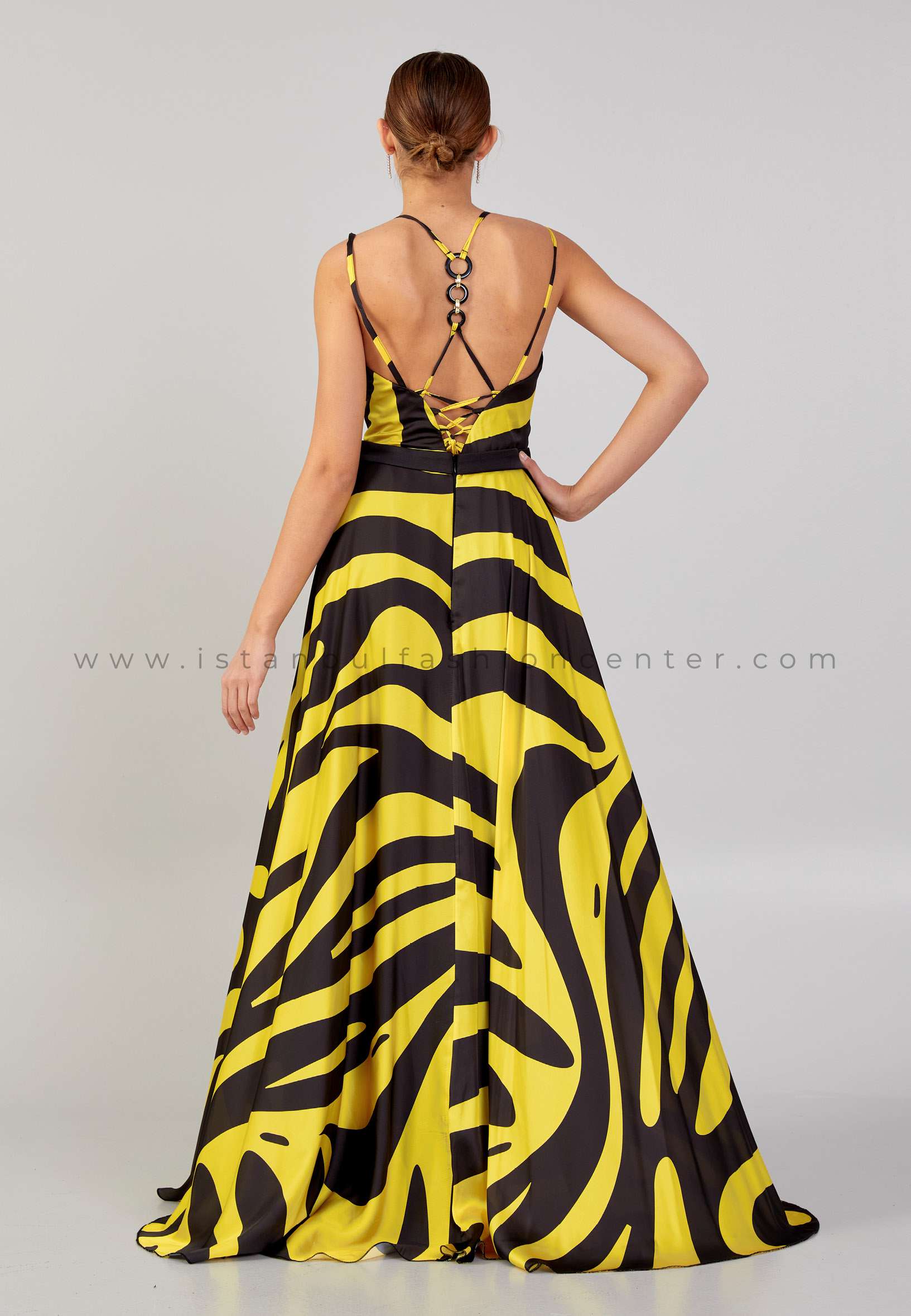 Black Lace Long Sleeve Wedding Dress Yellow Chiffon Skirt – loveangeldress