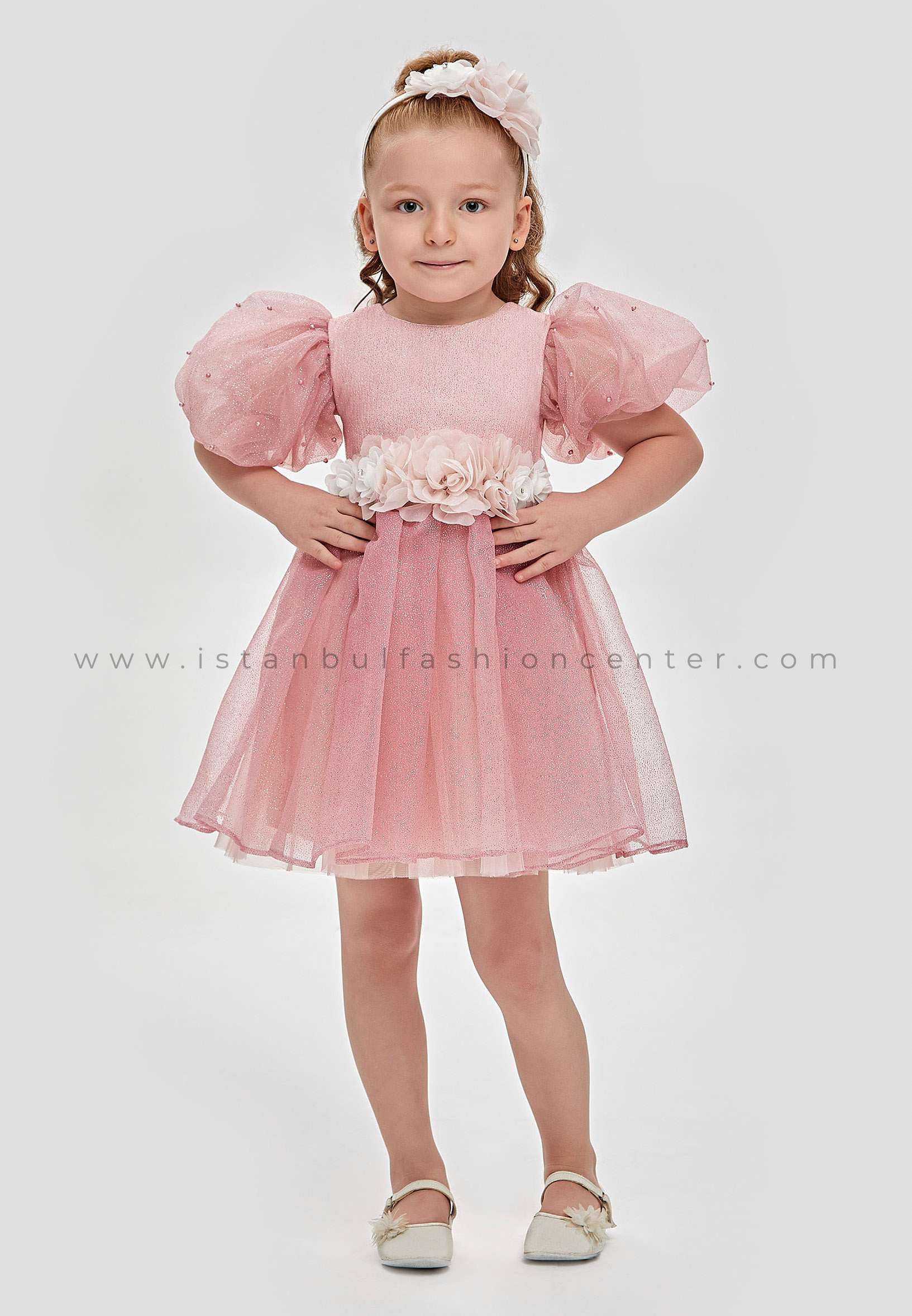 PINK GIRLS EXCLUSIVE KIDS Baby Girl Short Sleeve Tulle Solid Color