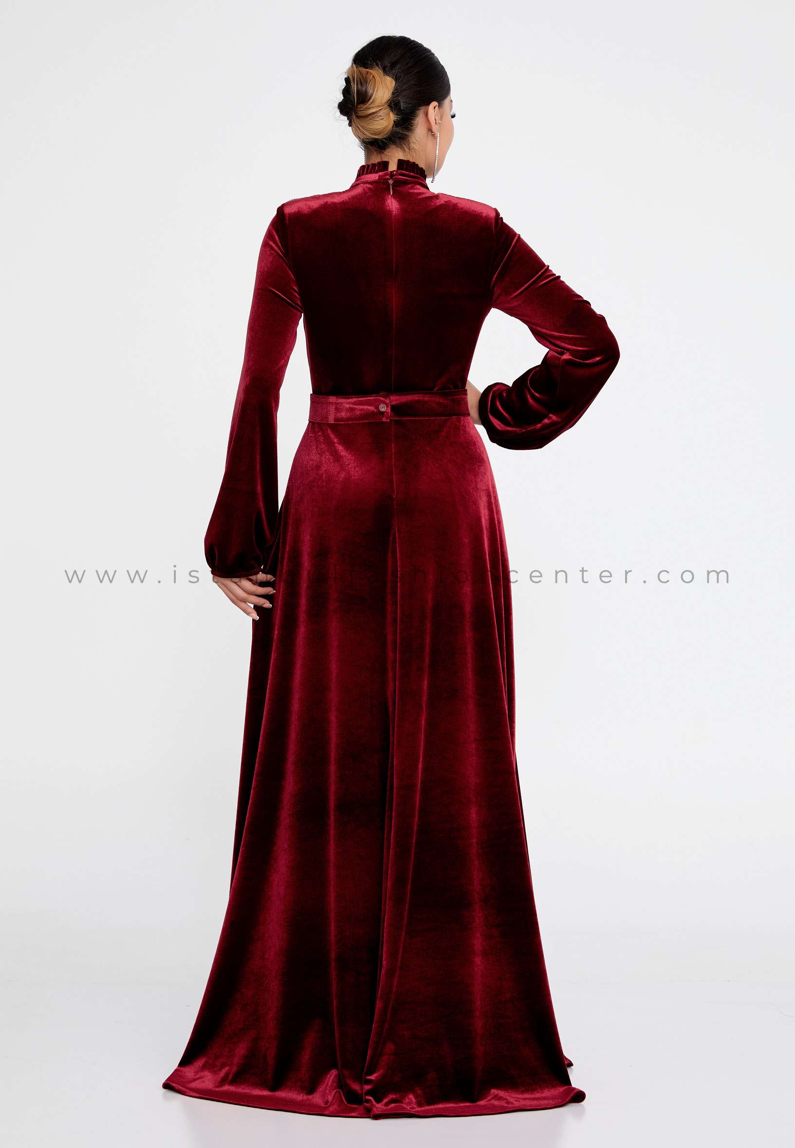  Elegant Velvet Dress for Women Long Sleeve Fall Long