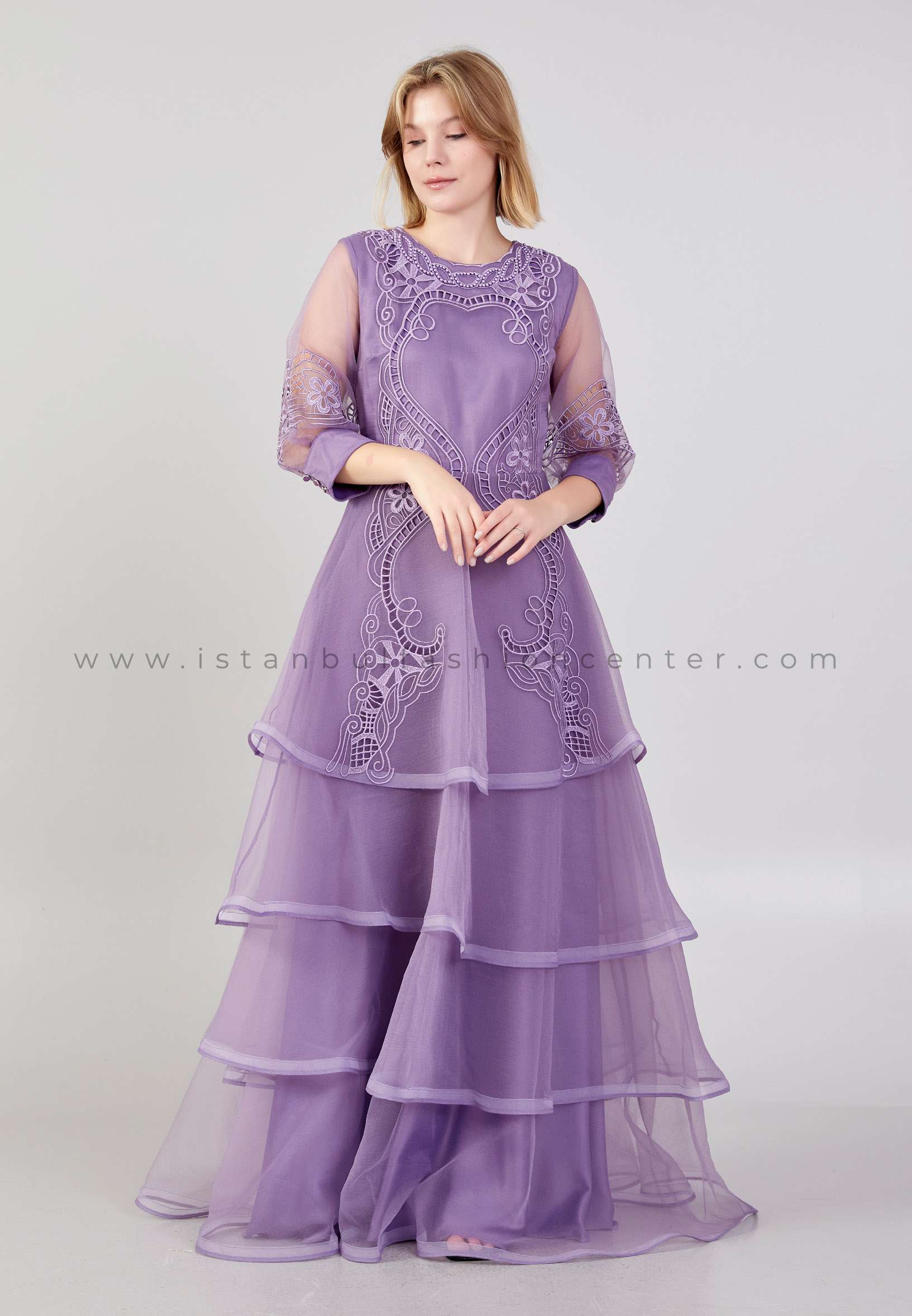 Plus Size Mother of the Bride Dresses Tea Length Lavender