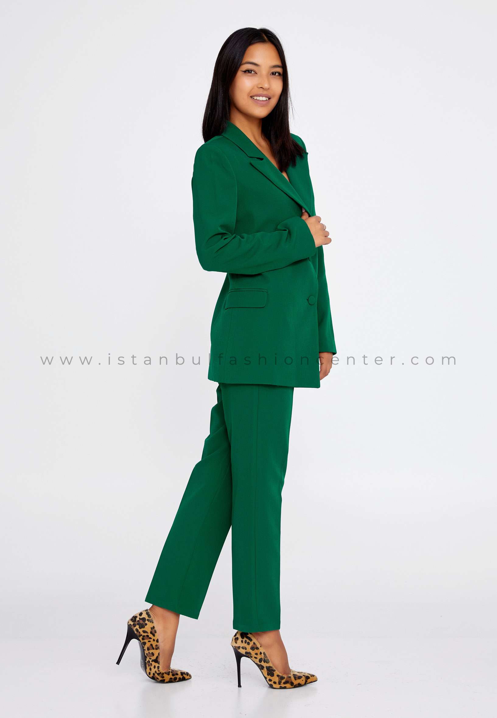 WM NELS Long Sleeve Regular Green Black Suit Wmn23k4040093zum