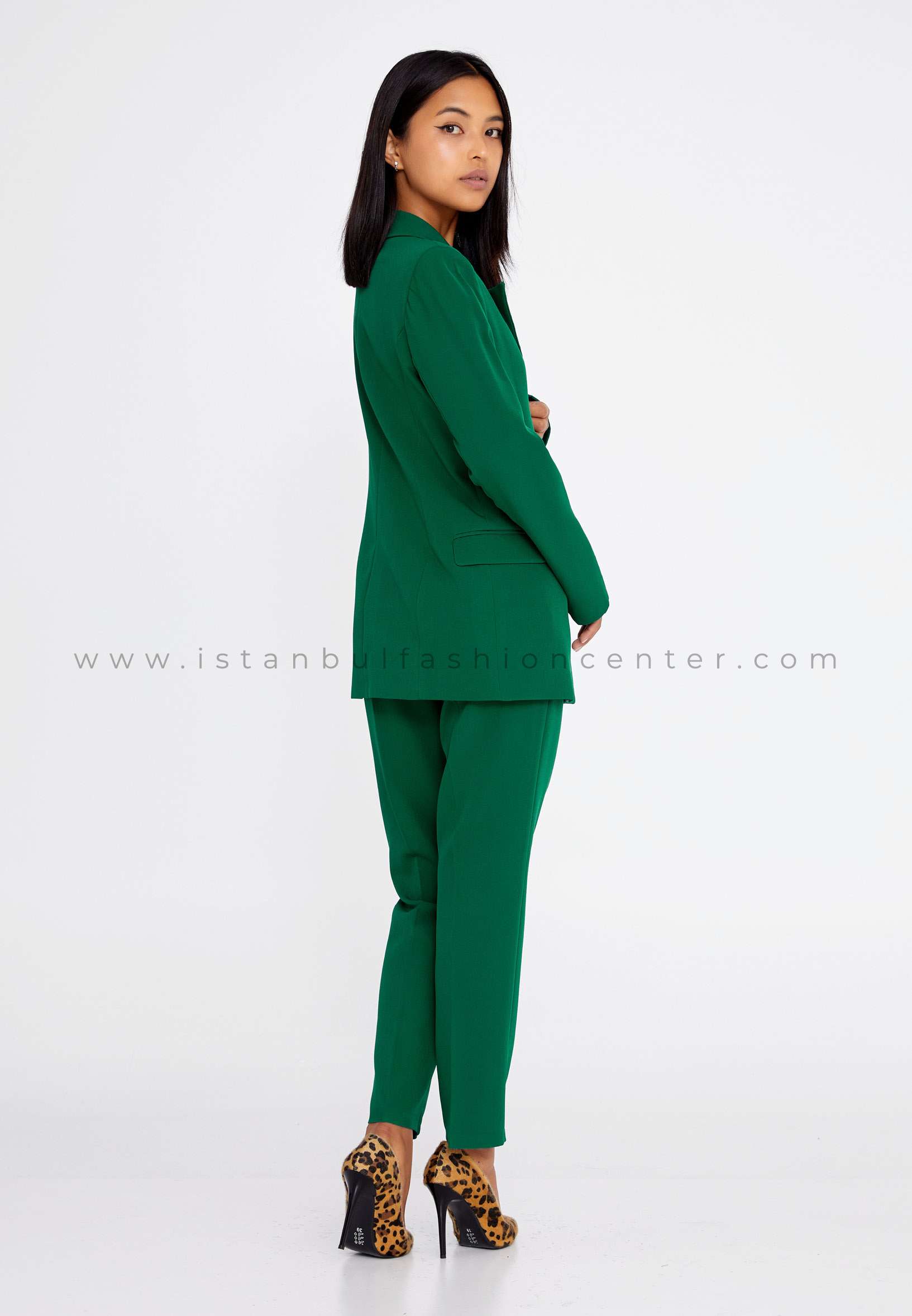 WM NELS Long Sleeve Regular Green Black Suit Wmn23k4040093zum
