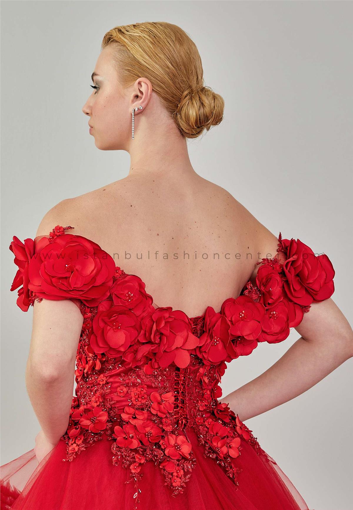beautiful red floral gown for women summer wear visit fourmatching.com to  buy now | Designer gowns, Fancy gowns, Modest evening dress