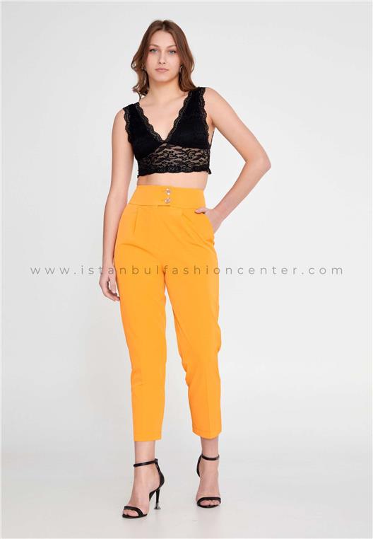KAMEYA Ordinaire Culotte Orange Femmes en gros Pantalons KMY23Y20218trn |  Istanbul Fashion Center