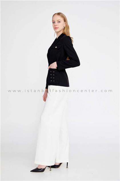 SARAR WOMANLong Sleeve Polyester Solid Color Regular Black Jacket Srr23ksrr1426syh