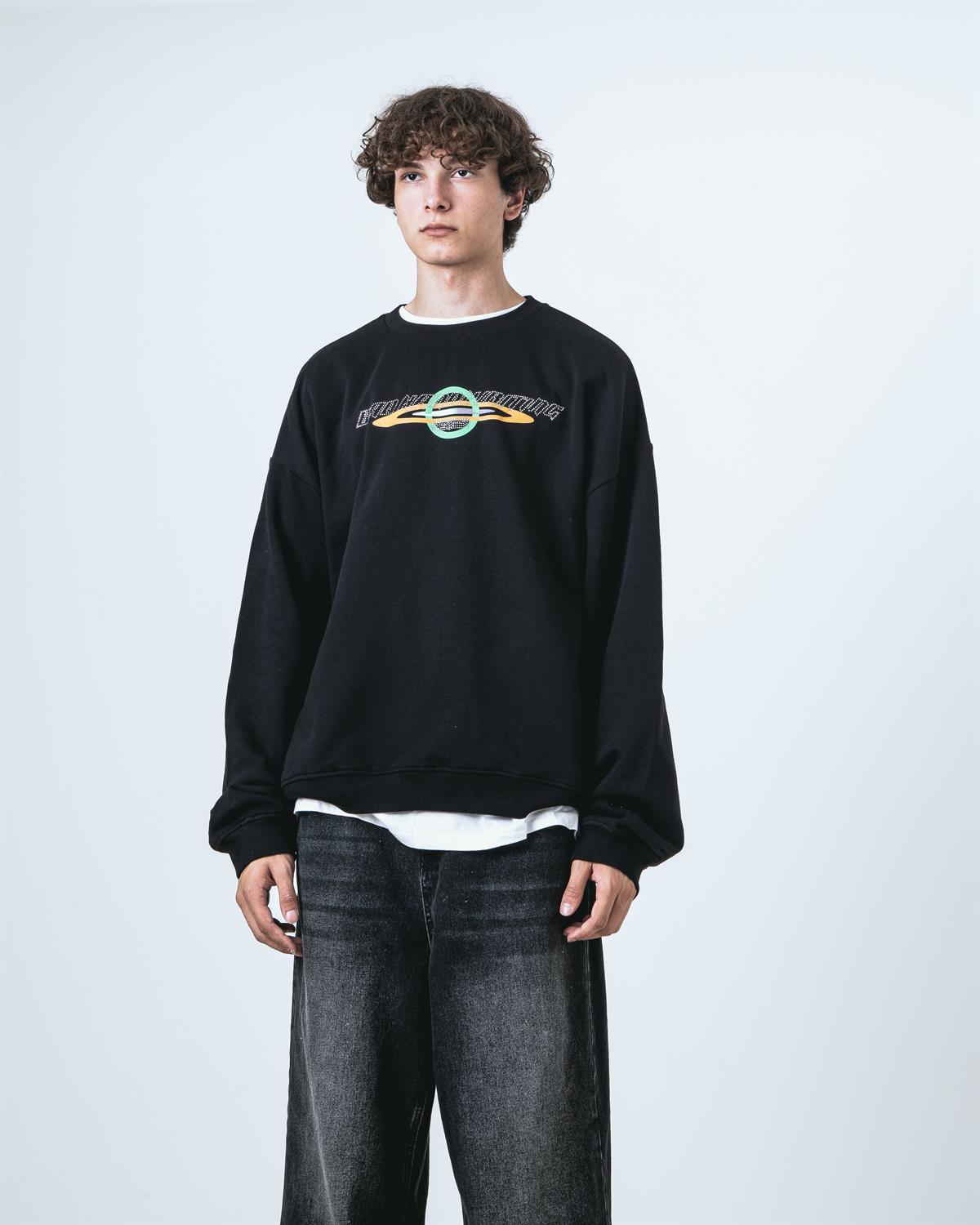 Saturn Black Sweatshirt