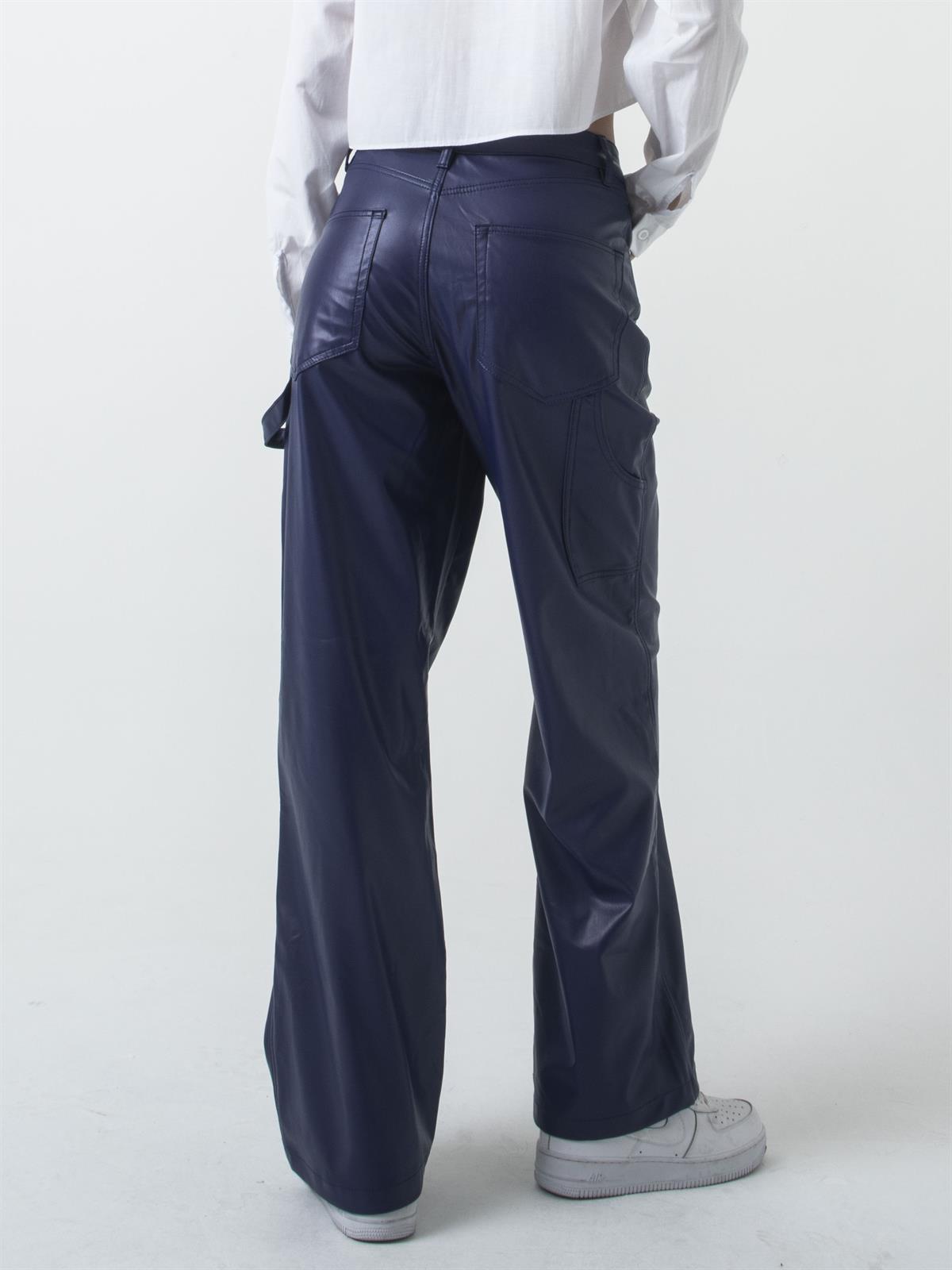 Leather Straight Fit Pant