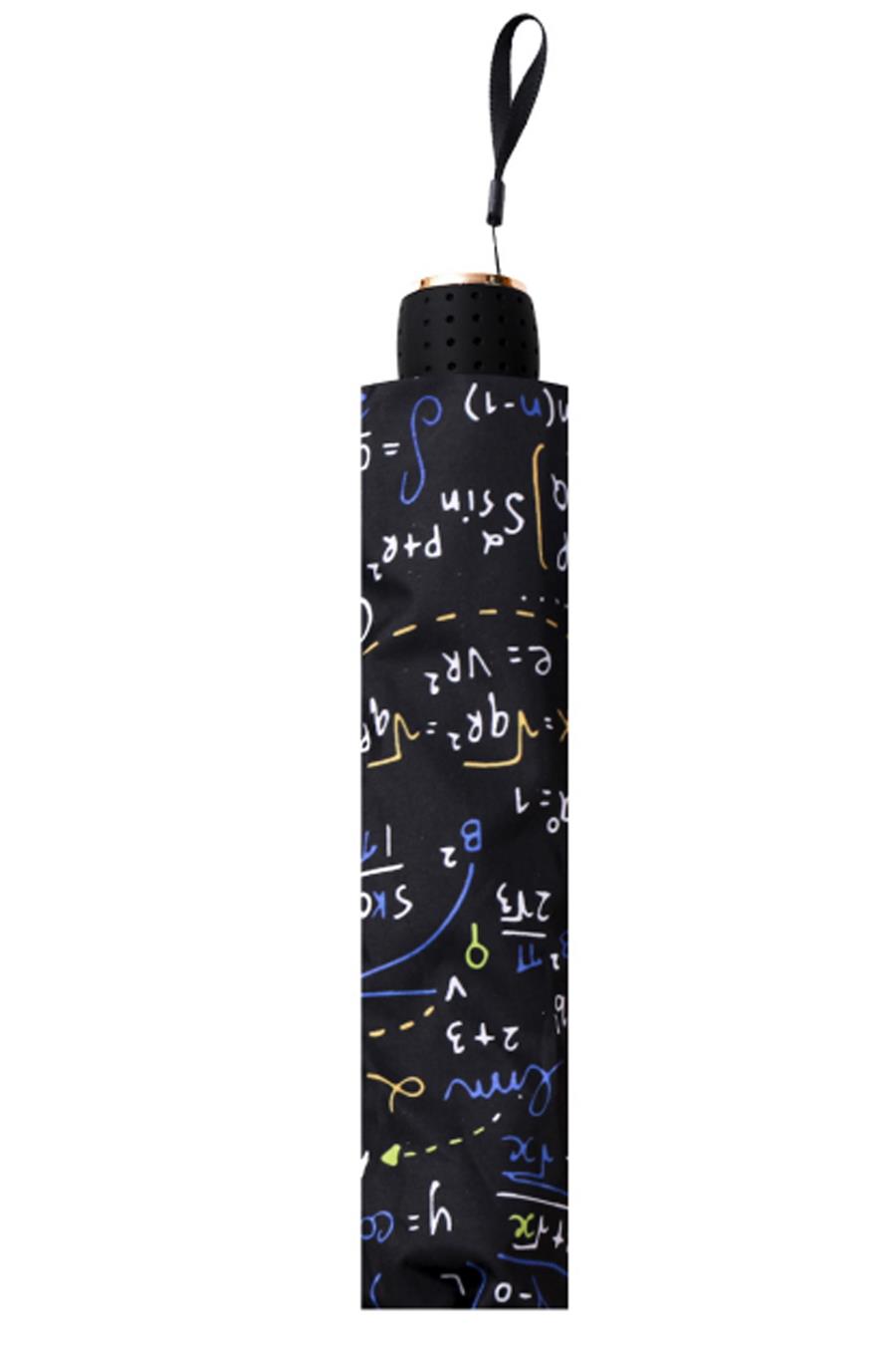Marlux Matematik Formül Desenli Yarasa Model 8 Telli Rüzgara Dayanıklı Manuel Şemsiye MARLUX373R01