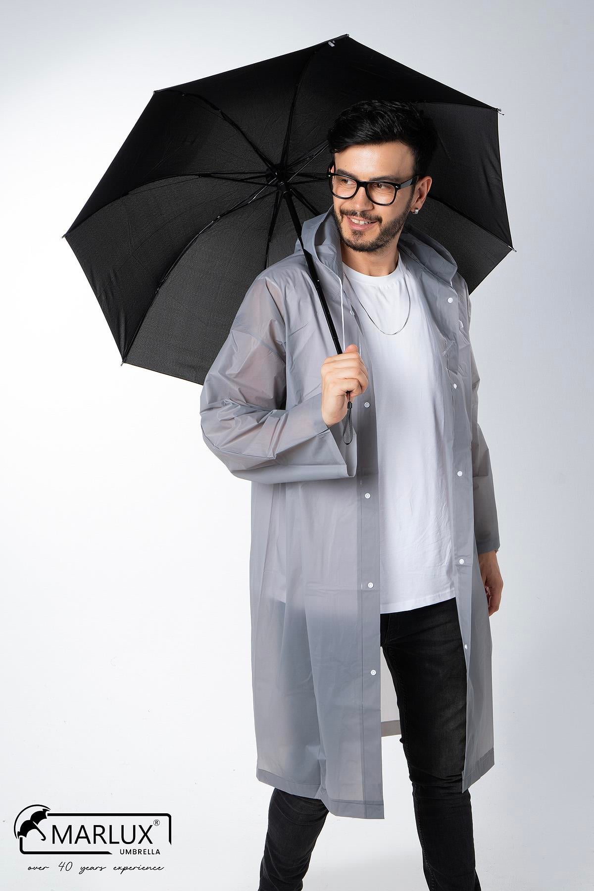 Marlux Siyah Unisex Yarasa Tip Kırılmaz Şemsiye M21MAR077R001