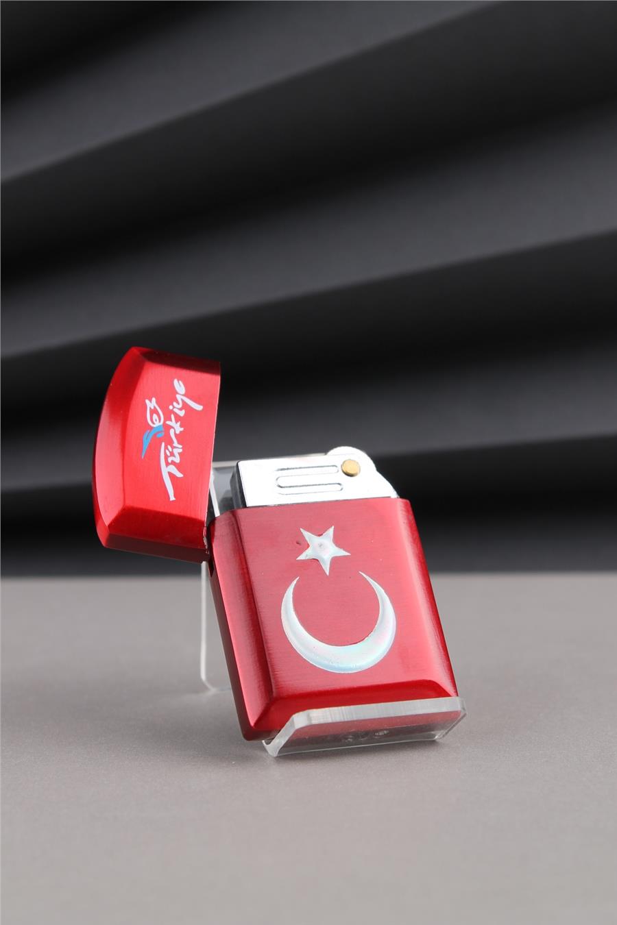 Silvio Monetti Kırmızı Türkiye Yazılı Ve Türk Bayrağı Çakmak 24CSM930TBR001