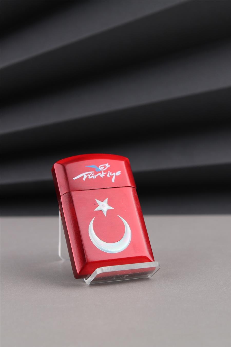 Silvio Monetti Kırmızı Türkiye Yazılı Ve Türk Bayrağı Çakmak 24CSM930TBR001