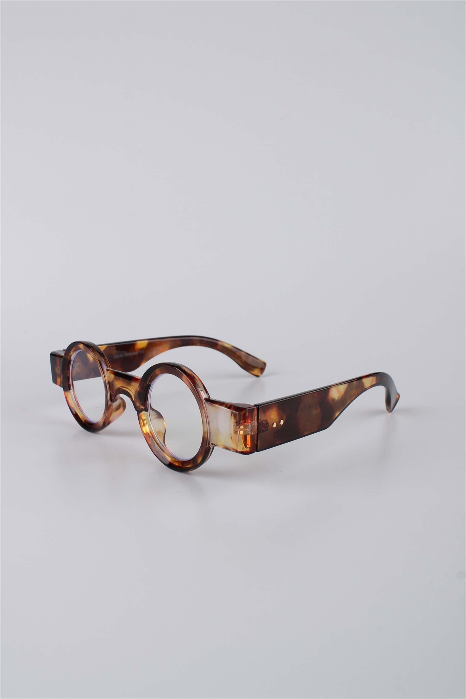 Silvio Monetti Unisex Yuvarlak Çerçeveli Leopar Plastik Güneş Gözlüğü GG25SM9001AR01