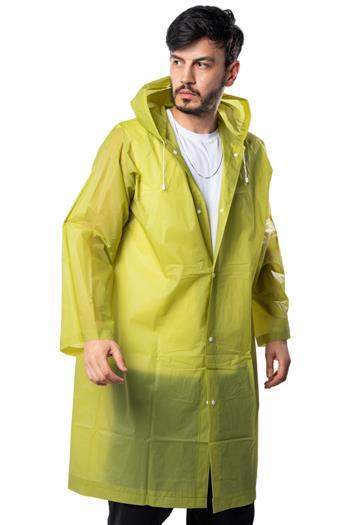 By Marine Kadın Erkek Yağmurluk Kapüşonlu Çıtçıtlı Eva Haki Yağmurluk BYMMRC881R06