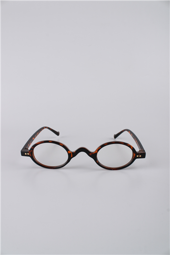 By Marine Leopar Desenli Yuvarlak Çerçeve Unisex Güneş Gözlüğü GG25BM5928R01