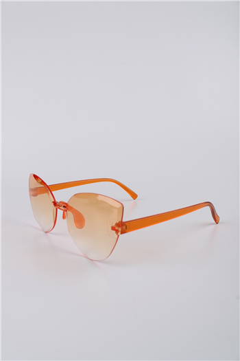 By Marine Turuncu Cat Eye Çerçevesiz Kız Çocuk Güneş Gözlüğü GG25KZCOCUKRE1