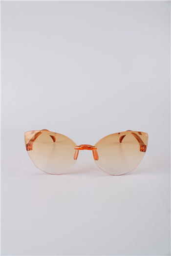 By Marine Turuncu Cat Eye Çerçevesiz Kız Çocuk Güneş Gözlüğü GG25KZCOCUKRE1