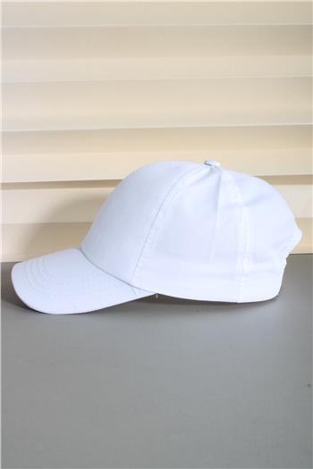 Cappello Beyaz Spor Şapka Unisex Arkası Cırtlı Ayarlanabilir 24SAPKADUZ