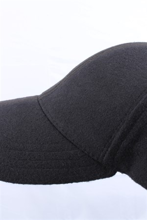 Cappello Erkek Siyah Kaşe Düz Şapka Kep CAPKASR001