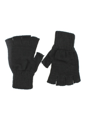 Ceppello Siyah Triko Unisex Yarım Parmak Eldiven CAPEFTZR01
