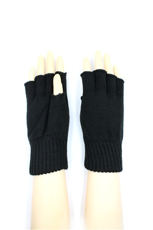Ceppello Siyah Triko Unisex Yarım Parmak Eldiven CAPEFTZR01