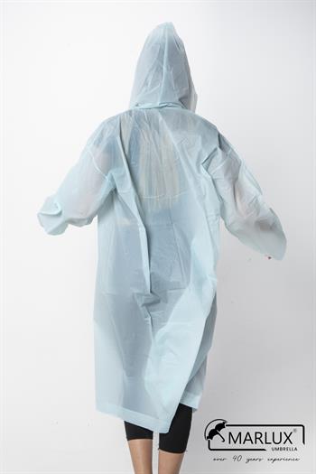 Kadın Erkek Yağmurluk Kapüşonlu Çıtçıtlı Eva Bebe Mavi Yağmurluk M21MRC881R10