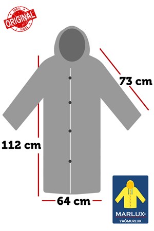 Kadın Erkek Yağmurluk Kapüşonlu Çıtçıtlı Eva Bebe Mavi Yağmurluk M21MRC881R10