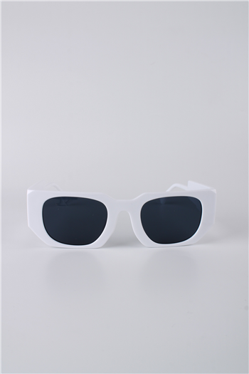 La Viva Beyaz Plastik Çerçeveli Geometrik Unisex Güneş Gözlüğü GG25LV3322R08