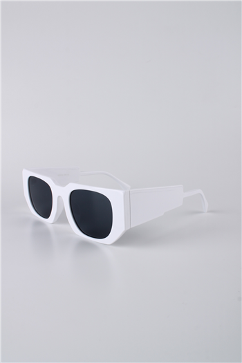 La Viva Beyaz Plastik Çerçeveli Geometrik Unisex Güneş Gözlüğü GG25LV3322R08
