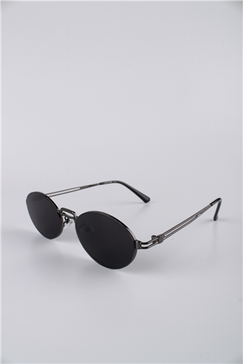 La Viva Füme Metal Çerçeveli Oval Unisex Güneş Gözlüğü GG25LV2308R02