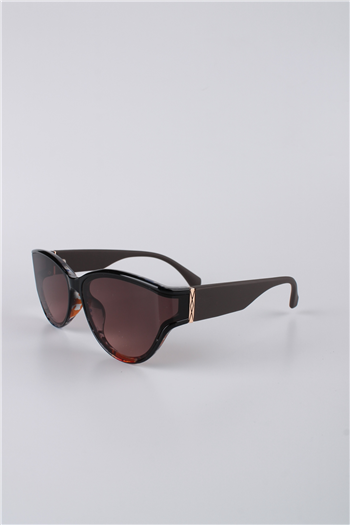 La Viva Kadın Cat Eye Siyah Çerçeve Kahverengi Cam Güneş Gözlüğü GG25LVSF8003R03