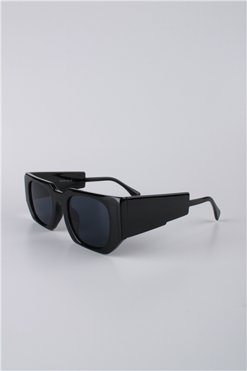 La Viva Unisex Geometrik Siyah Çerçeveli Siyah Cam Güneş Gözlüğü GG25LV3322R01