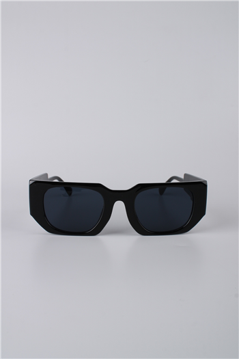 La Viva Unisex Geometrik Siyah Çerçeveli Siyah Cam Güneş Gözlüğü GG25LV3322R01