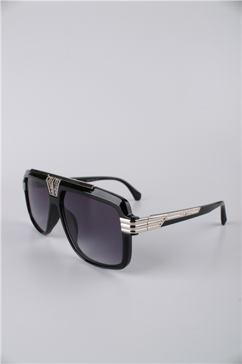 La Viva Unisex Kare Metal Çerçeveli Füme Cam Güneş Gözlüğü GG25LV0228R03