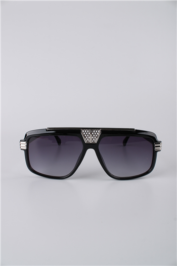 La Viva Unisex Kare Metal Çerçeveli Füme Cam Güneş Gözlüğü GG25LV0228R03