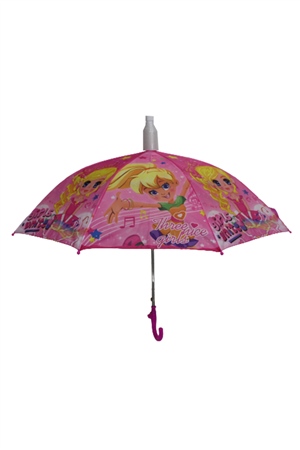 Marlux Bardaklı Korumalı Kız Çocuk Pembe Baskılı Şemsiye  M21MARC60R001